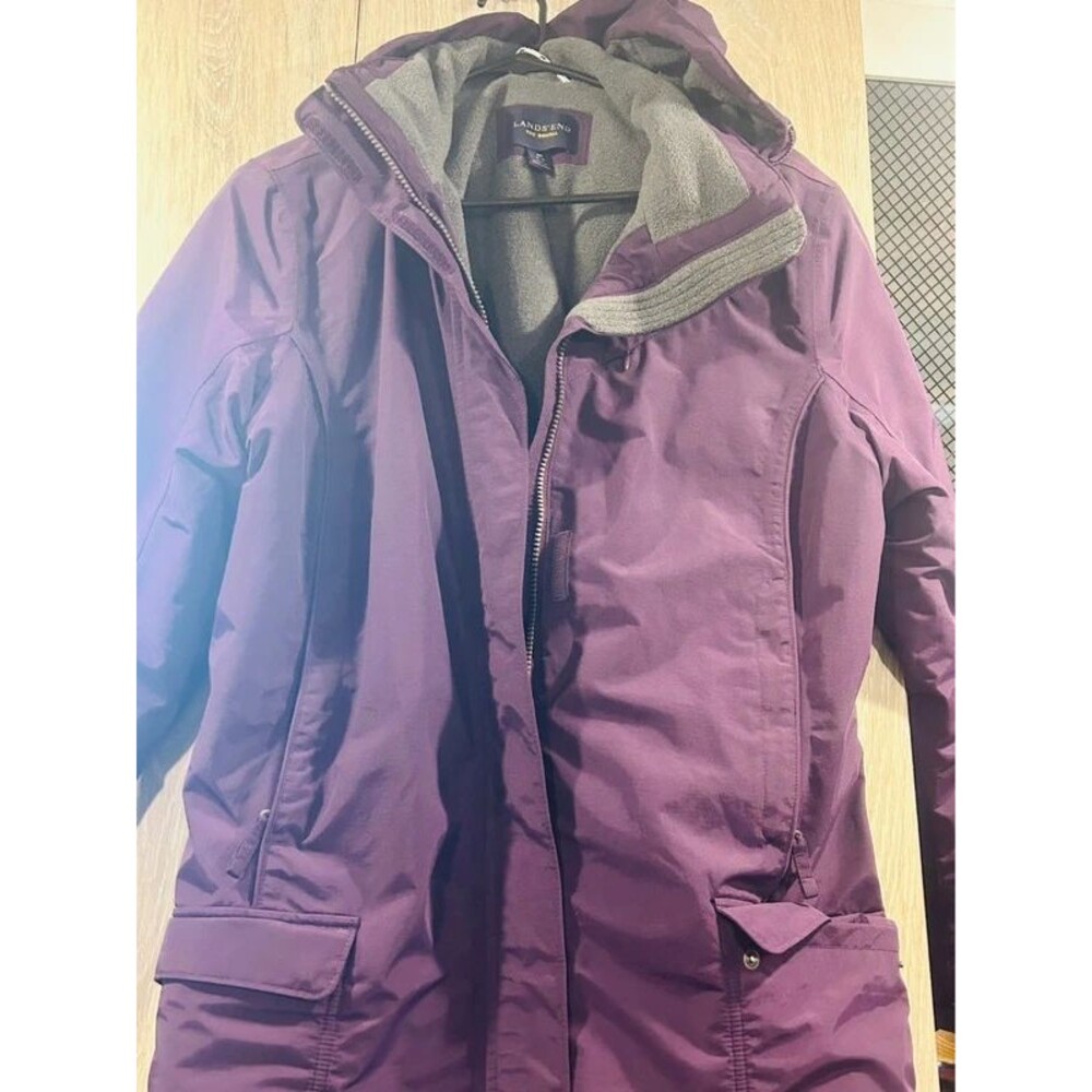 Women’s Lands End purple winter coat